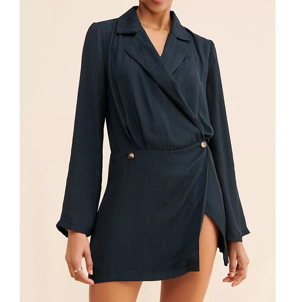 Free People Simone Tailored-Inpired Wrap Dress